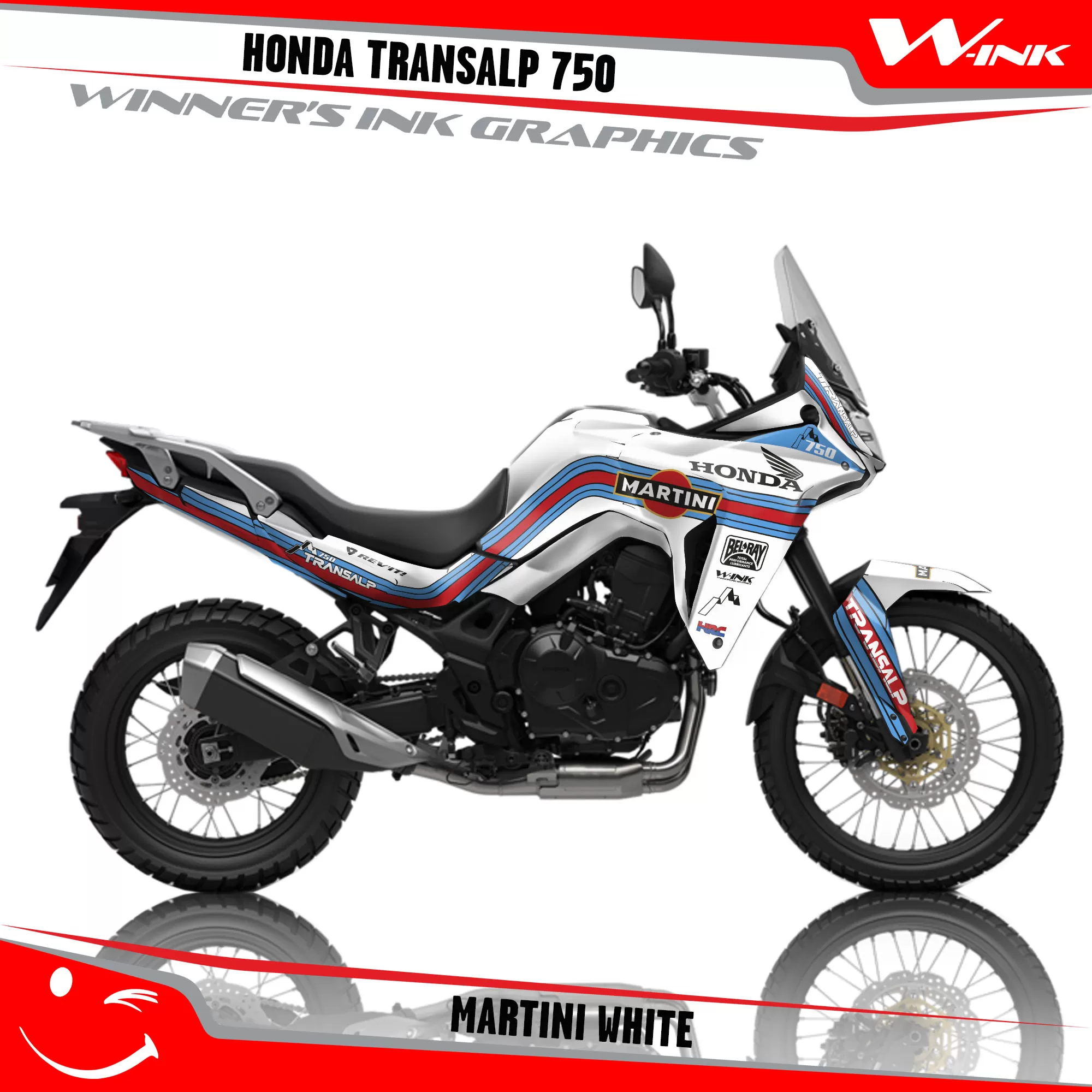 Honda-TRANSALP-750-2023-graphics-kit-and-decals-with-desing-Martini-White Honda-TRANSALP-750-2023-graphics-kit-and-decals-with-desing-Martini-White
