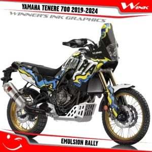 Yamaha-Tenere-700-2019-2020-2021-2022-2023-2024-graphics-kit-and-decals-with-desing-Emulsion-Black-Rally