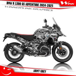 BMW-R-1300-GS-Adventure-2024-2025-graphics-kit-and-decals-with-desing-Army-Grey