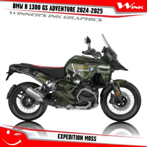 BMW-R-1300-GS-Adventure-2024-2025-graphics-kit-and-decals-with-desing-Expedition-Moss