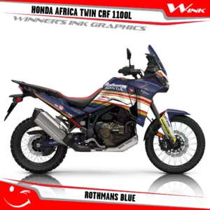 HONDA-AFRICA-TWIN-CRF-1100L-2024-graphics-kit-and-decals-with-desing-Rothmans-Blue