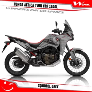 HONDA-AFRICA-TWIN-CRF-1100L-2024-graphics-kit-and-decals-with-desing-Squirrel-Full-Grey