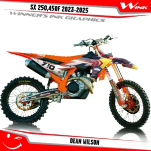 SX-F-250-450-2023-2024-graphics-kit-and-decals-with-design-Dean-Wilson
