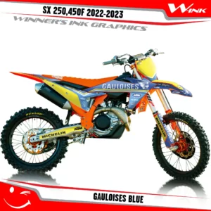 SX-F-250-450-2023-2024graphics-kit-and-decals-with-design-Gauloises-Full-Blue