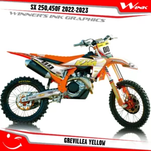 SX-F-250-450-2023-2024graphics-kit-and-decals-with-design-Grevillea-White-Yellow