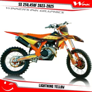 SX-F-250-450-2023-2024graphics-kit-and-decals-with-design-Lightning-Mix-Black-Yellow