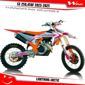 SX-F-250-450-2023-2024graphics-kit-and-decals-with-design-Lightning-Mix-White-Arctic