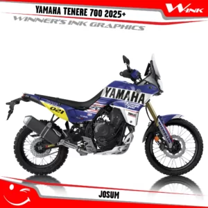 Yamaha TENERE 700 2025 graphics kit and decals with desing