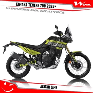 Yamaha-TENERE-700-2025-graphics-kit-and-decals-with-desing-Avatar-Lime