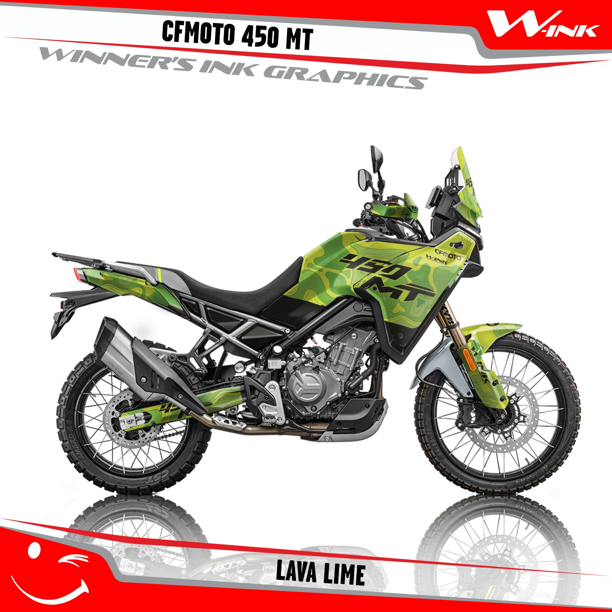 CFMoto-450-MT-graphics-kit-and-decals-with-desing-Lava-Full-Lime CFMoto-450-MT-graphics-kit-and-decals-with-desing-Lava-Full-Lime