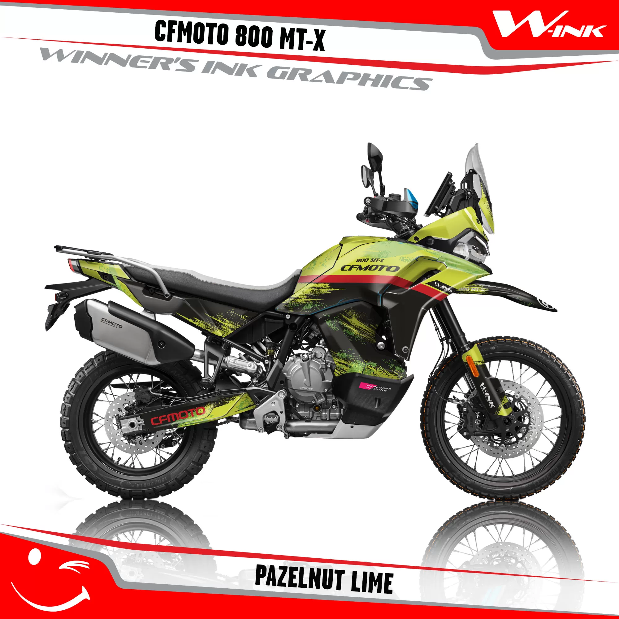 Graphics kit CFMoto 800 MT-X 2025 Pazelnut Black