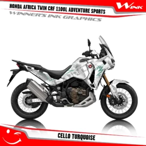 HONDA-AFRICA-TWIN-CRF-1100L-2024-ADV-graphics-kit-and-decals-with-desing-Cello-White-Turquoise