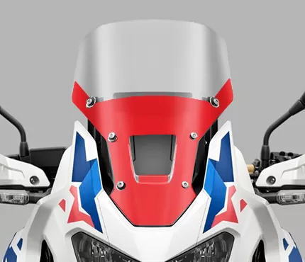 Shortened windshield