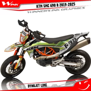 KTM-SMC-690-2019-2020-2021-2022-2023-2024-2025-graphics-kit-and-decals-DynoJet-White-Lime