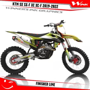KTM-SX-SX-F-XC-XC-F-2019-2020-2021-2022-graphics-kit-and-decals-with-design-Finished-Lime