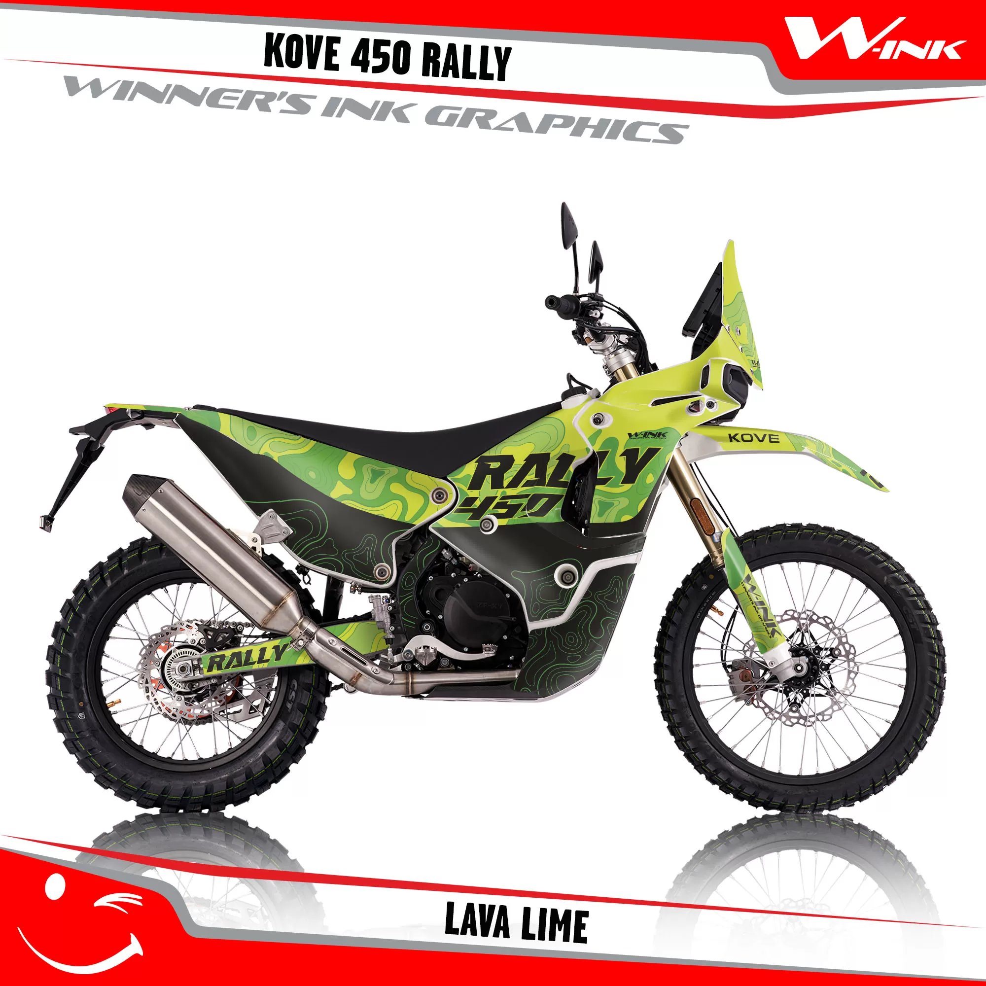 KOVE-450-RALLY-2022-2023-2024-2025-graphics-kit-with-design-Lava-Full-Lime KOVE-450-RALLY-2022-2023-2024-2025-graphics-kit-with-design-Lava-Full-Lime