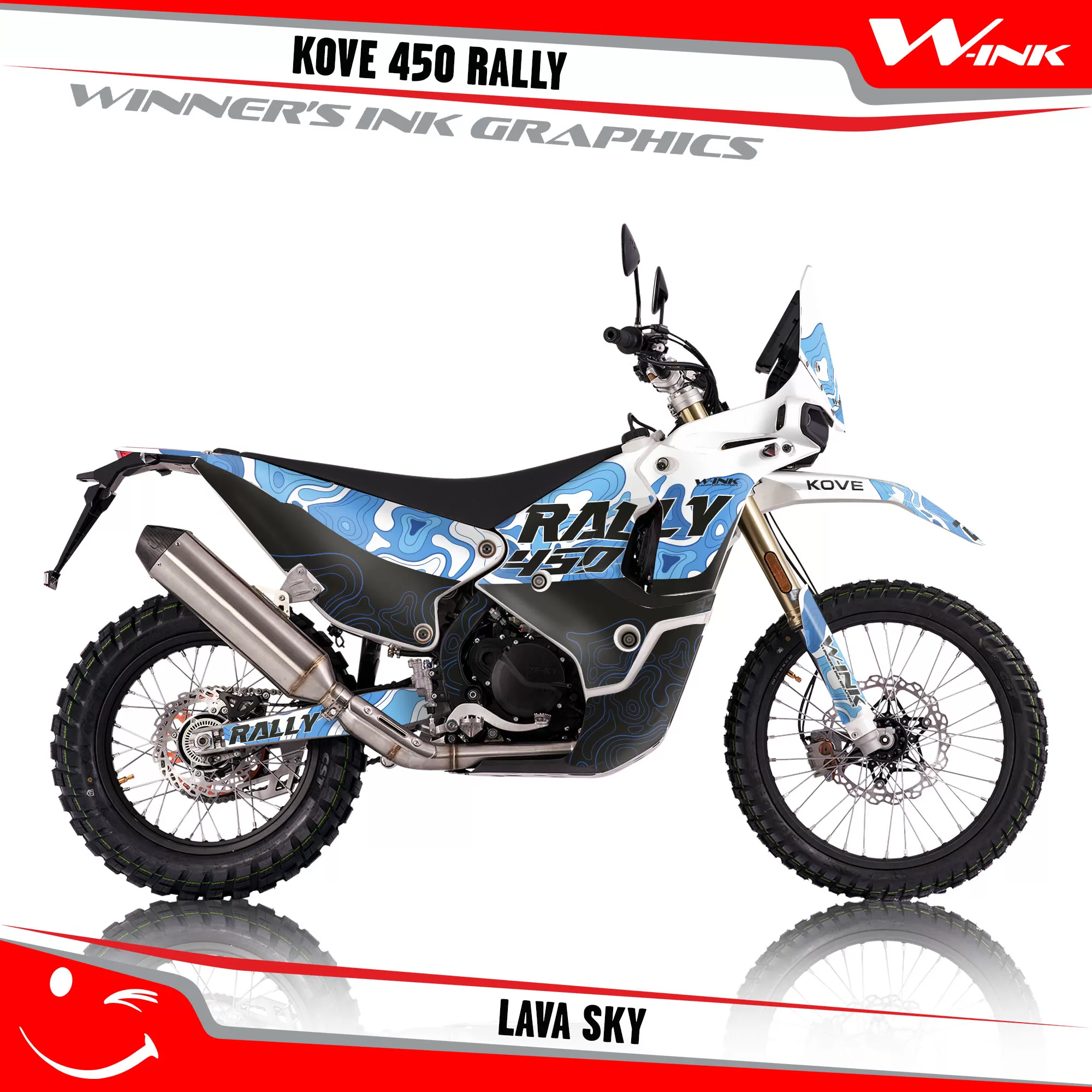 KOVE-450-RALLY-2022-2023-2024-2025-graphics-kit-with-design-Lava-White-Sky KOVE-450-RALLY-2022-2023-2024-2025-graphics-kit-with-design-Lava-White-Sky