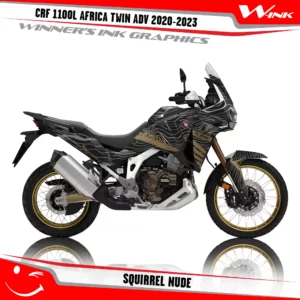 CRF1100L-AFRICA-TWIN-ADS-2020-2023-graphics-kit-and-decals-with-desing-Squirrel-Black-Nude