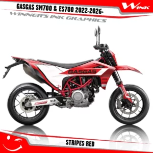 GASGAS-SM700-ES700-2022-2023-2024-2025-2026-graphics-kit-with-design-Stripes-Full-Red