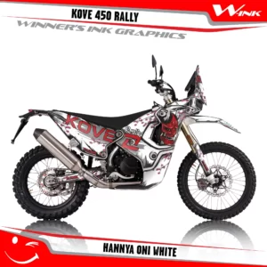 KOVE 450 RALLY 2022-2025-graphics- kit-with-design-Hannya-Oni-White