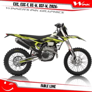 KTM-EXC-EXC-F-XC-W-XCF-W-2026-graphics-kit-and-decals-with-design-Fable-Black-Lime