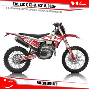 KTM-EXC-EXC-F-XC-W-XCF-W-2026-graphics-kit-and-decals-with-design-Freeweend-Full-White-Red