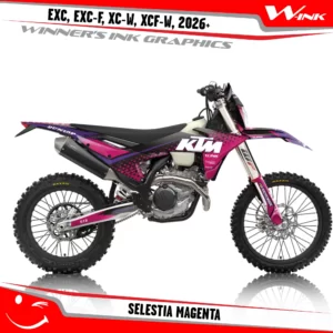 KTM-EXC-EXC-F-XC-W-XCF-W-2026-graphics-kit-and-decals-with-design-Selestia-Black-Magenta