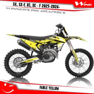 KTM-SX-SX-F-XC-XC-F-2025-2026-graphics-kit-and-decals-with-design-Fable-Full-Yellow