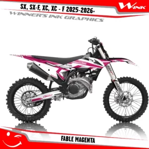 KTM-SX-SX-F-XC-XC-F-2025-2026-graphics-kit-and-decals-with-design-Fable-White-Magenta
