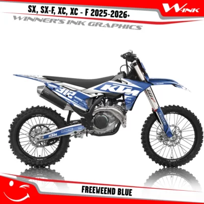 KTM-SX-SX-F-XC-XC-F-2025-2026-graphics-kit-and-decals-with-design-Freeweend-Full-White-Blue