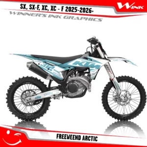 KTM-SX-SX-F-XC-XC-F-2025-2026-graphics-kit-and-decals-with-design-Freeweend-White-Arctic