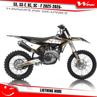 KTM-SX-SX-F-XC-XC-F-2025-2026-graphics-kit-and-decals-with-design-Lightning-Black-Nude