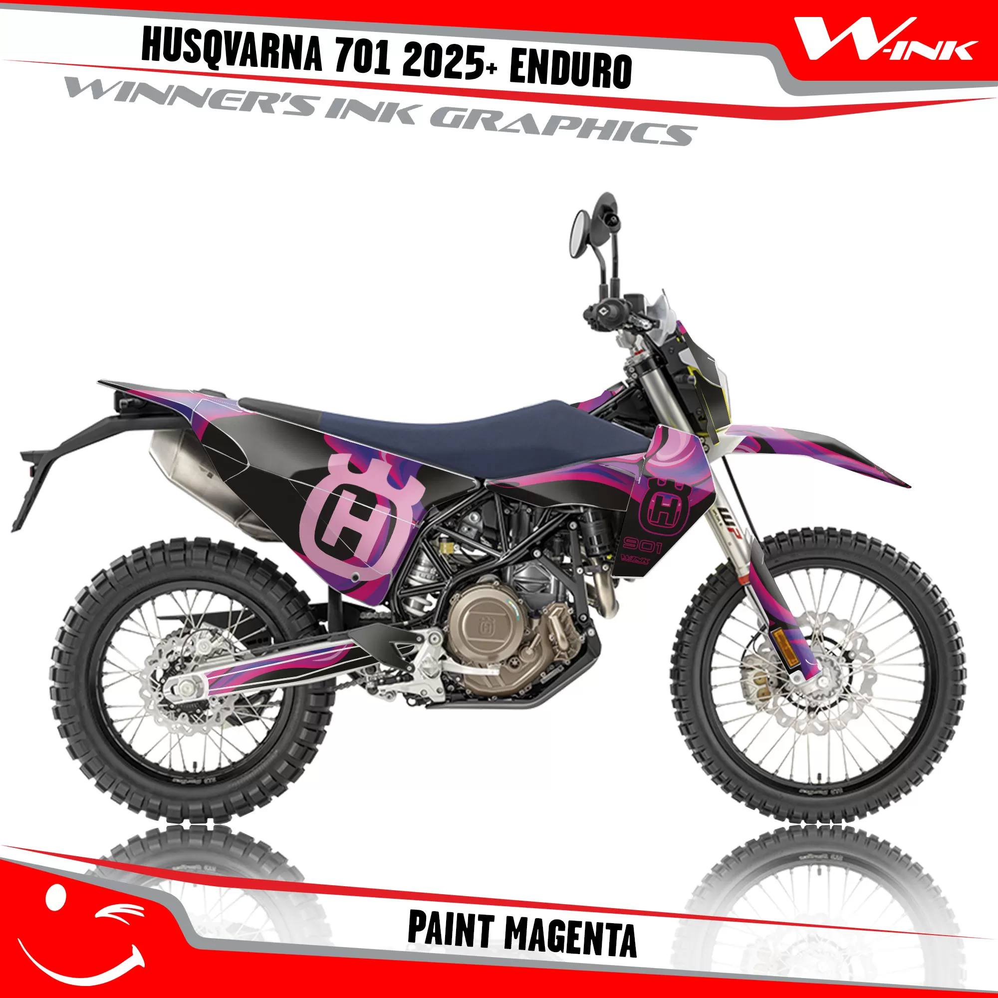 Husqvarna-701-2025-2026-Enduro-graphics-kit-and-decals-with-design-Paint-Black-Magenta Husqvarna-701-2025-2026-Enduro-graphics-kit-and-decals-with-design-Paint-Black-Magenta