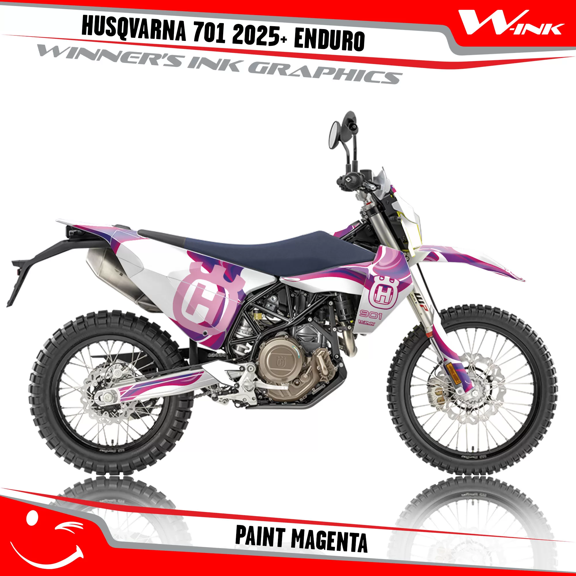 Graphics For Husqvarna 701 Enduro 2025+ Paint White
