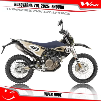 Husqvarna-701-2025-2026-Enduro-graphics-kit-and-decals-with-design-Viper-Nude