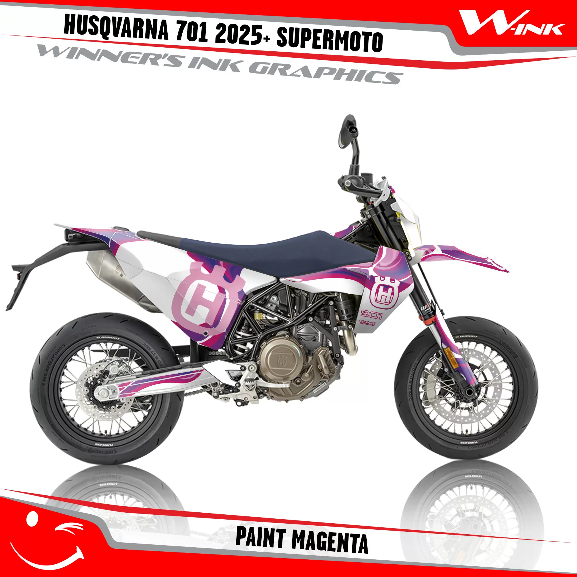 Husqvarna-701-2025-2026-Supermoto-graphics-kit-and-decals-with-design-Paint-White-Magenta Husqvarna-701-2025-2026-Supermoto-graphics-kit-and-decals-with-design-Paint-White-Magenta