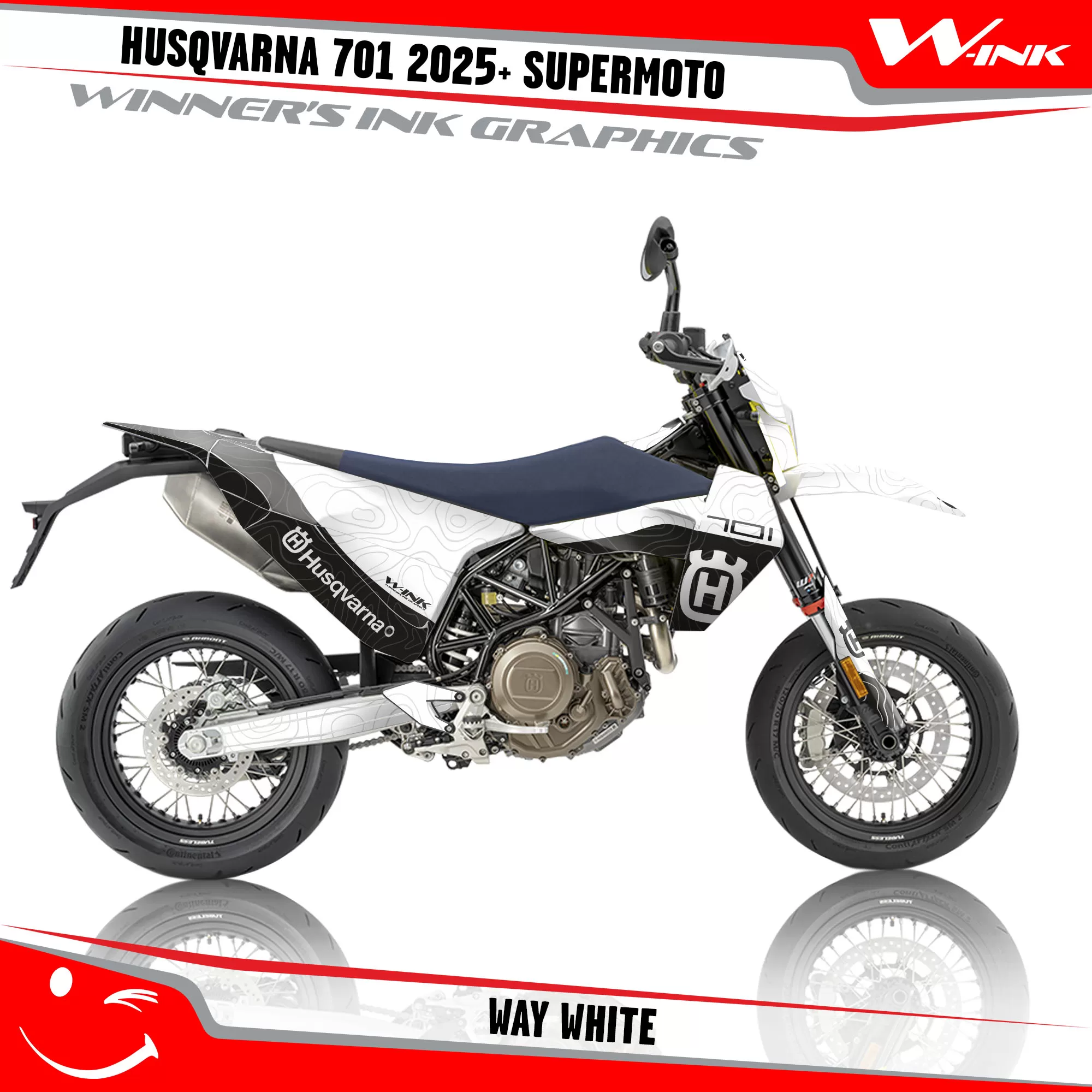 Husqvarna-701-2025-2026-Supermoto-graphics-kit-and-decals-with-design-Way-Black-White Husqvarna-701-2025-2026-Supermoto-graphics-kit-and-decals-with-design-Way-Black-White