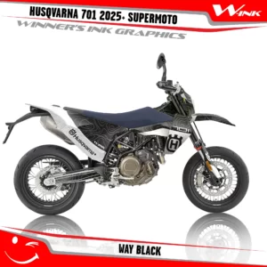 Husqvarna-701-2025-2026-Supermoto-graphics-kit-and-decals-with-design-Way-White-Black