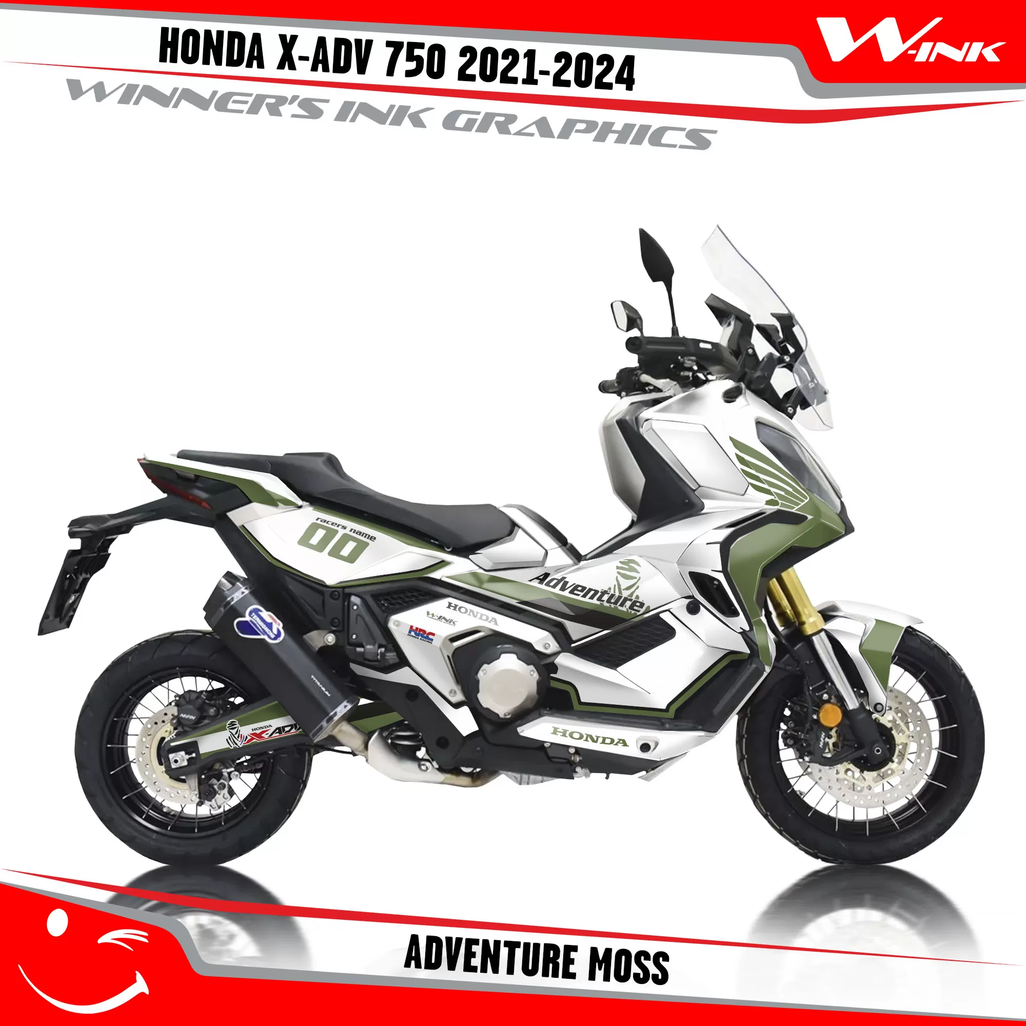 Honda X-ADV-750 2021-2024-graphics-kit-anddecals-with-desing-Adventure-White-Moss Honda X-ADV-750 2021-2024-graphics-kit-anddecals-with-desing-Adventure-White-Moss