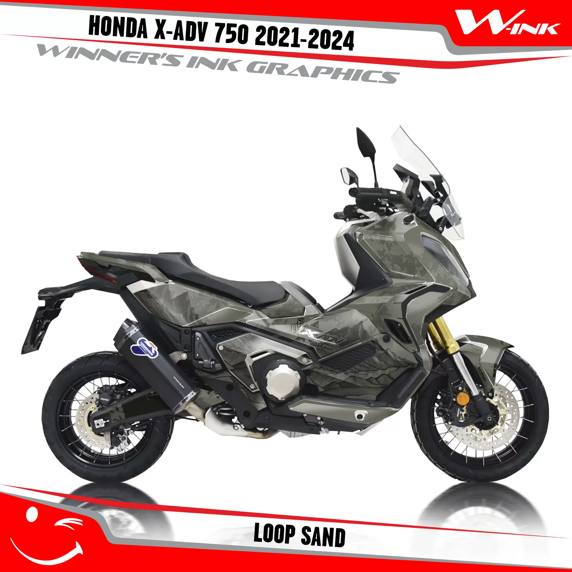 Honda X-ADV-750 2021-2024-graphics-kit-anddecals-with-desing-Loop-Sand Honda X-ADV-750 2021-2024-graphics-kit-anddecals-with-desing-Loop-Sand