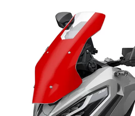 Shortened windshield