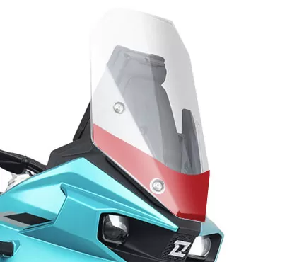 Shortened windshield
