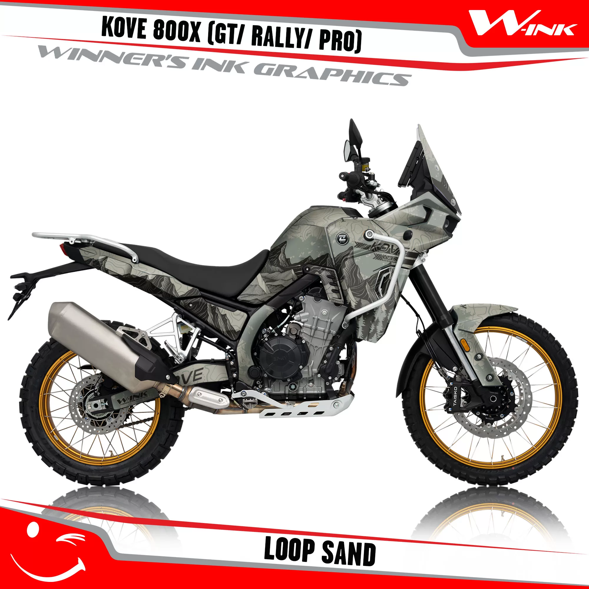 Kove-800X-2024-2025-2026-GT-PRO-RALLY-graphics-kit-and-decals-Loop-Sand Kove-800X-2024-2025-2026-GT-PRO-RALLY-graphics-kit-and-decals-Loop-Sand