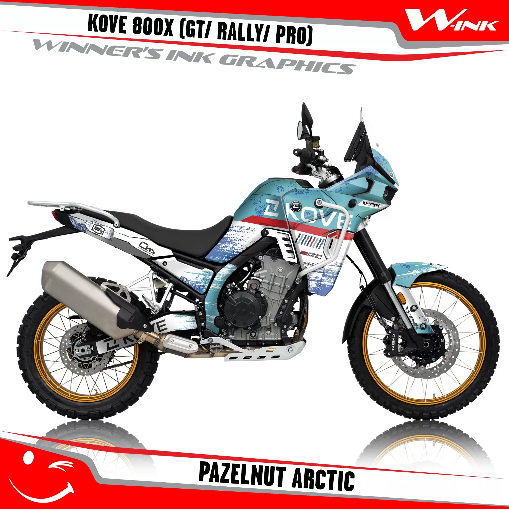Kove-800X-2024-2025-2026-GT-PRO-RALLY-graphics-kit-and-decals-Pazelnut-White-Arctic Kove-800X-2024-2025-2026-GT-PRO-RALLY-graphics-kit-and-decals-Pazelnut-White-Arctic
