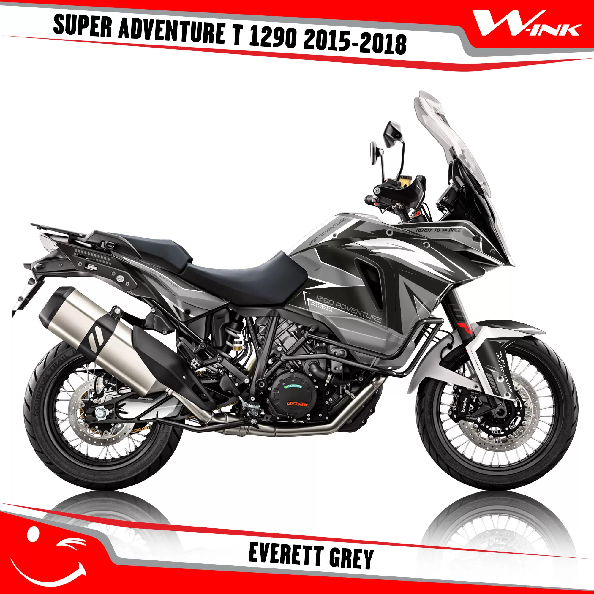 Decals For Super Adventure T 1290 2015-2018 Everett Black