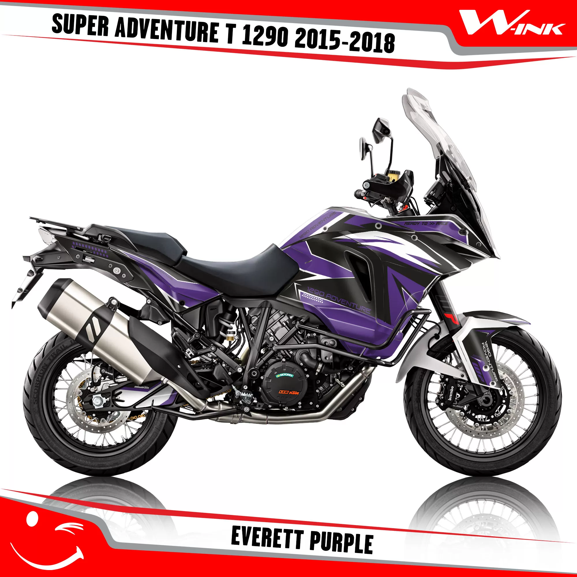 Decals For Super Adventure T 1290 2015-2018 Everett Black